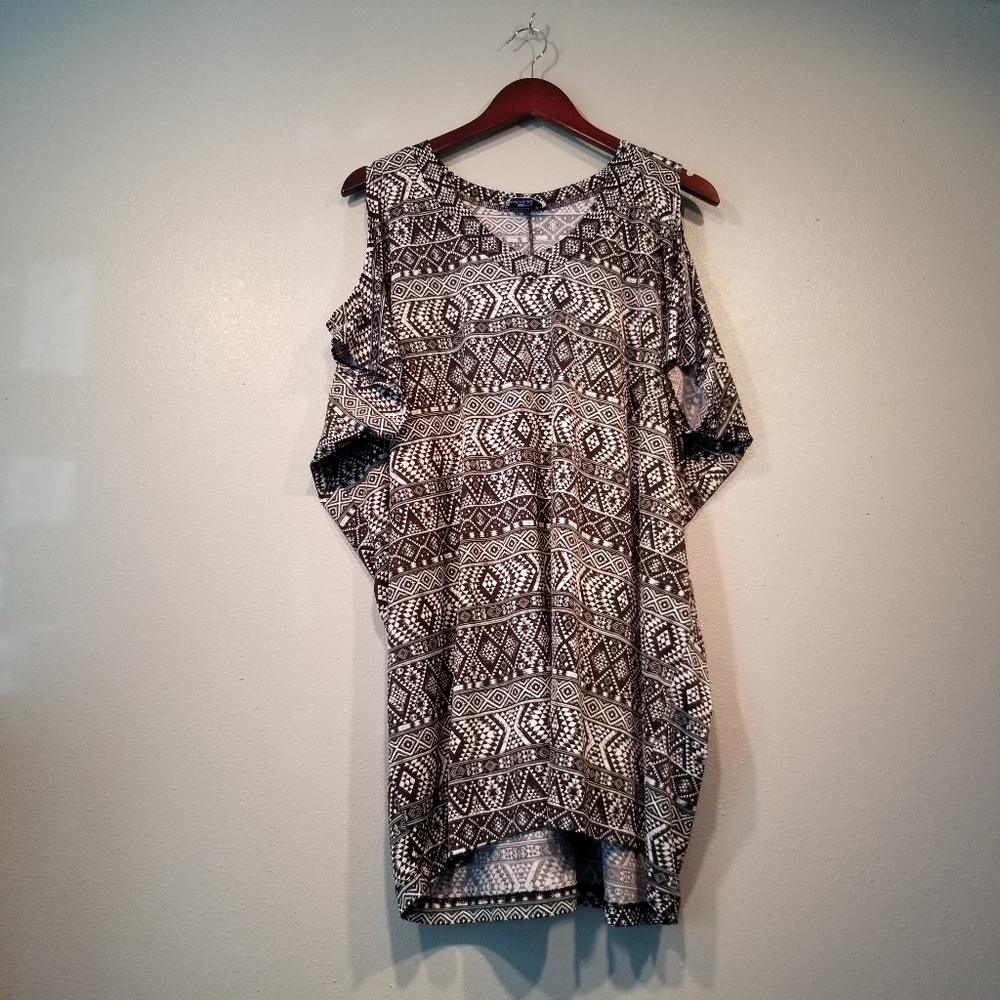 Swim Dress with Cold Shoulder